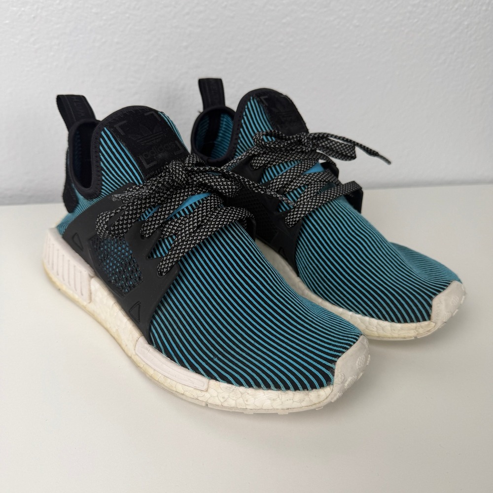 Adidas NMD XR1 Primeknit Boost Bright Cyan Sneakers Mens 5.5 Womens 6.5 S32212